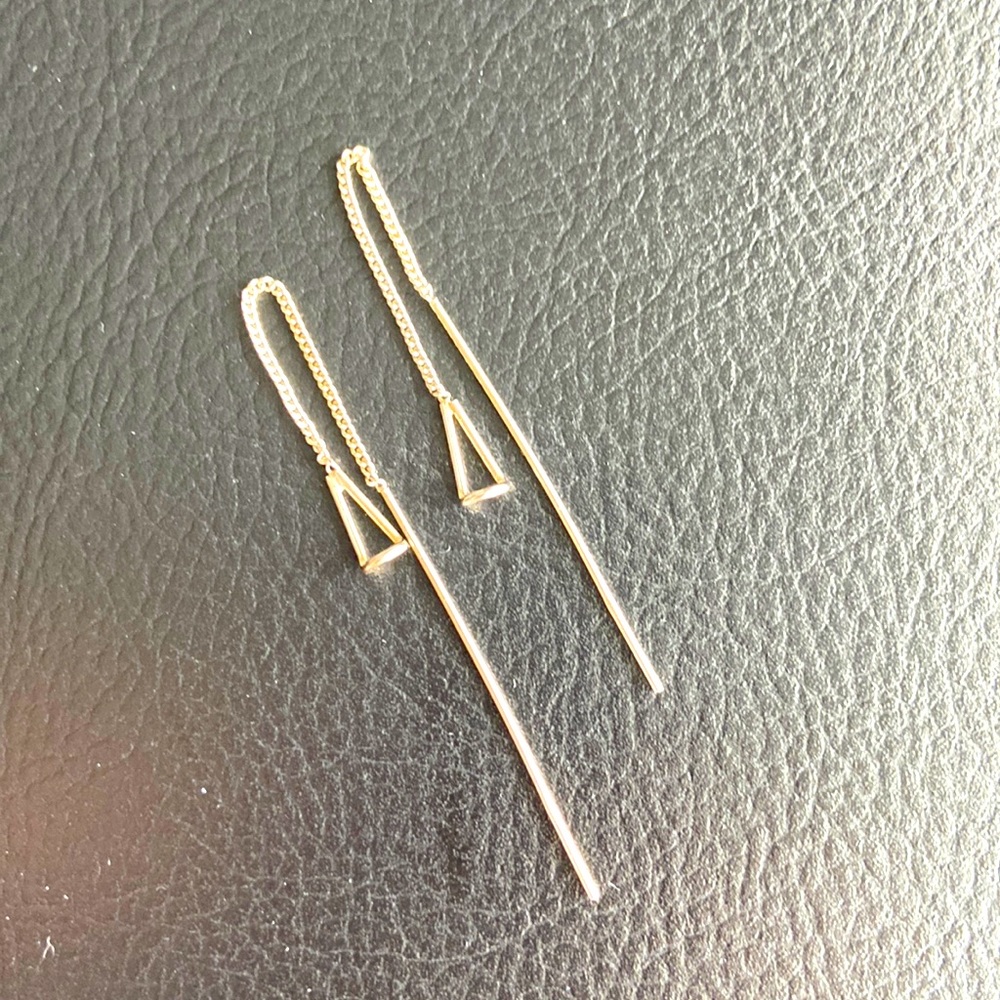 Silver earring threader